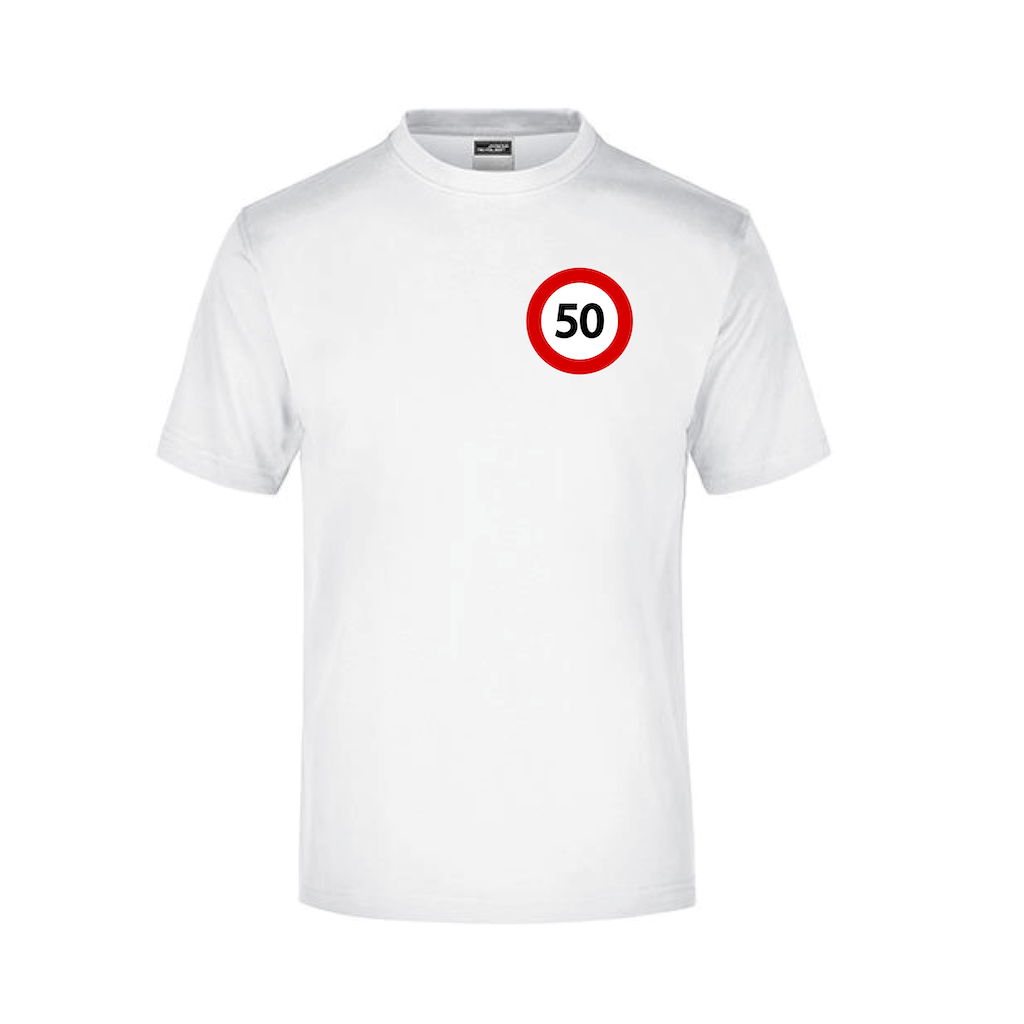 Verjaarsdag/ -keersbord T-Shirt (Kies Leeftijd) (Tiny)