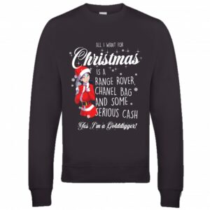 Golddigger Kersttrui Zwart