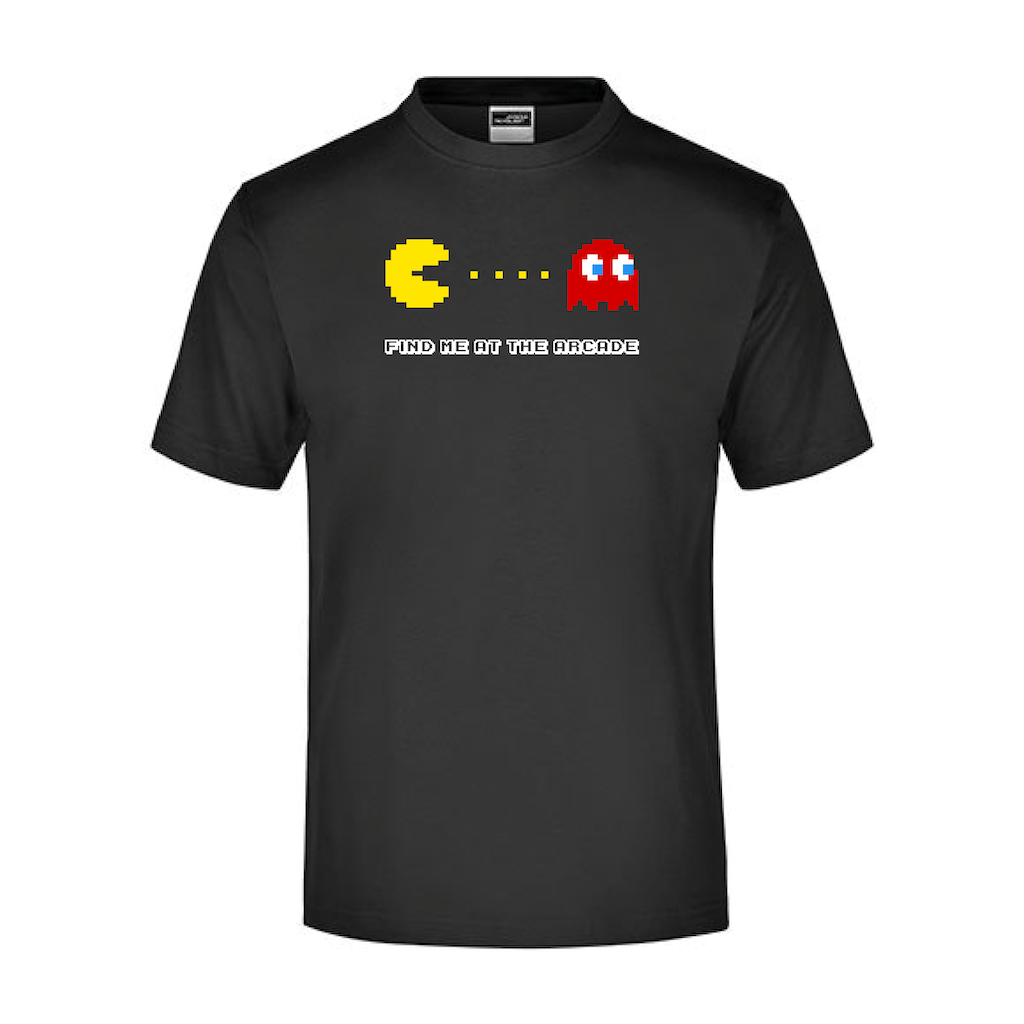 Pacman T-Shirt Zwart